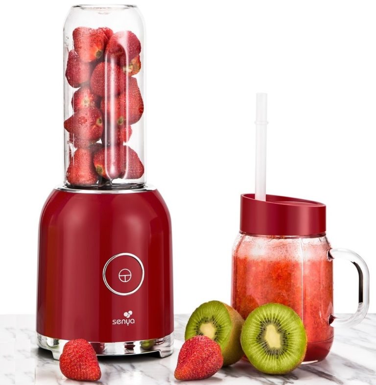 Blender Smoothie 2 Bouteilles Portables Rouge Juicy Delight De Senya