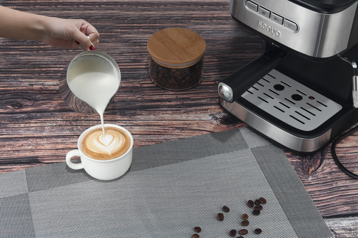 Machine à café expresso et cappuccino SENYA - Percolateur 15 bars - Tasty  Coffee - Cdiscount Electroménager