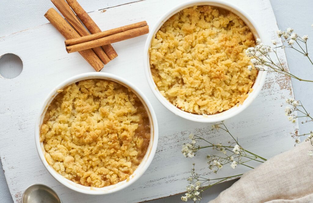 crumble poire chocolat